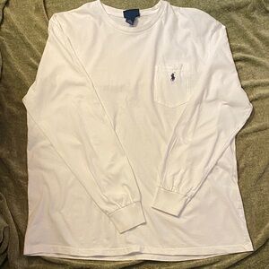 Polo White Long Sleeve Men's Shirt